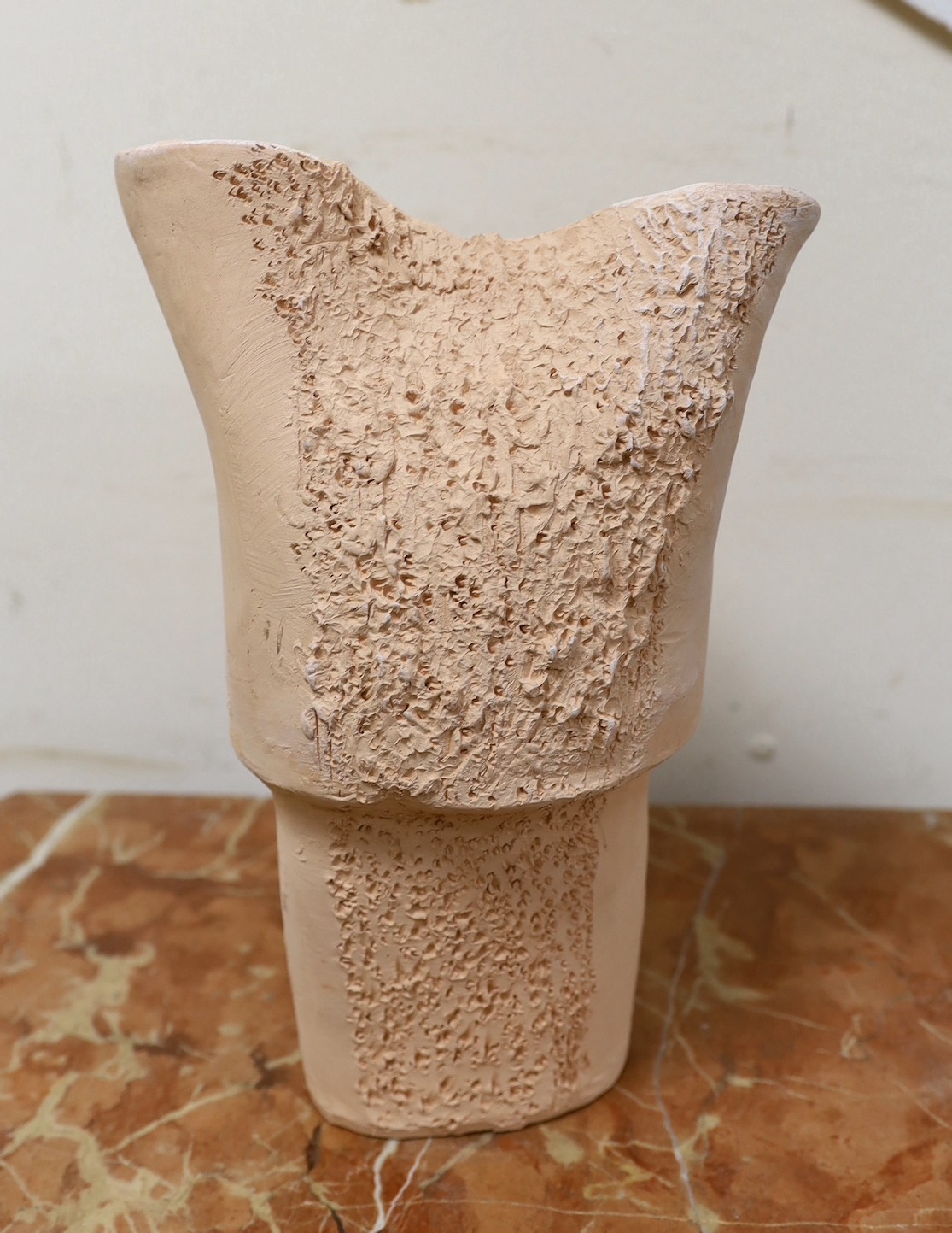 Ruth Sulke - a free form vase. 30cm high